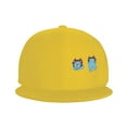 thumbnail image 2 of ZICANCN Funny Monster Cute Shush Baseball Caps, Trucker Hats for Men And Women, Adjustable Breathable Flat Caps, Yellow, 2 of 8