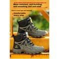 thumbnail image 2 of SKIUHS Men's High Top Steel Toe Work Boots – Non-Slip, Lightweight & Durable Industrial Safety Boots for Construction, 2 of 8