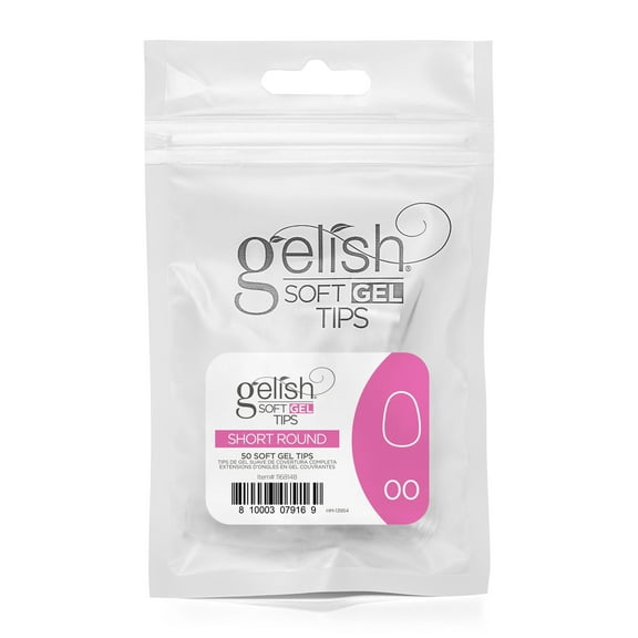 Harmony Gelish Soft Gel Tips Short Round 50 CT Refill