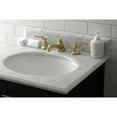thumbnail image 2 of Kingston Brass KS4467KL Whitaker Widespread Bathroom Faucet with Brass Pop-Up, Brushed Brass, 2 of 8