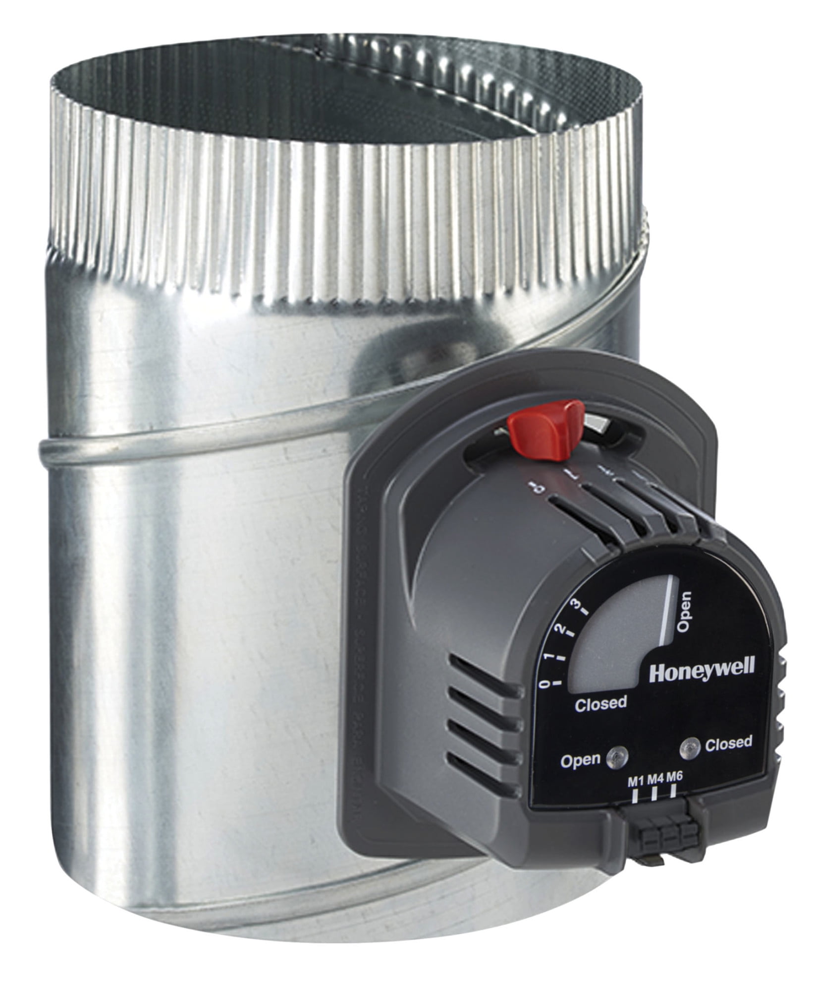 Honeywell Home Round Damper,Gr/Rd/Steel,10 in. Dia. ARD10TZ