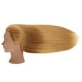 thumbnail image 4 of RYHAIR 30 inches Long 80% Human Hair Mannequin Head for Practice Braiding Styling Updos Cosmetology Barber Training Display with Stand, 4 of 4