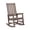 Brown, variant on Kaleemen Oversized Outdoor Rocking Chair,Easy to Assemble High Density Polyethylene Patio Rocking Chair,Red