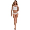 thumbnail image 5 of DARING DIVA Women's Floral Low Waisted Full Coverage Cotton Briefs M Light Yellow, 5 of 6