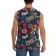 thumbnail image 4 of Fotbe Adventure Camping Badge Men's Camiseta sin Mangas Estampada para Hombres, Playera Casual para Gimnasio, Entrenamiento, Playa-X-Large, 4 of 7