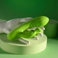 thumbnail image 4 of Evolved Brat Bunny Rechargeable Silicone Rabbit Vibrator, Green, 4 of 10