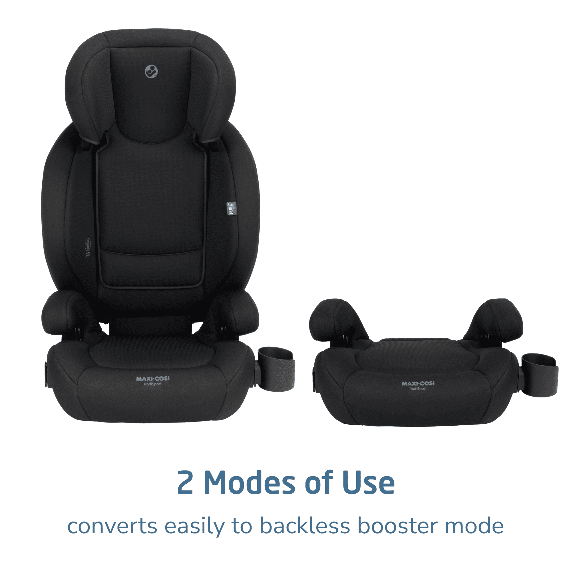 Maxi-Cosi RodiSport Booster Car Seat, Sea Shadow Black