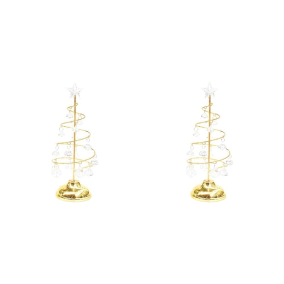 Injueey Luz de noche con luz de árbol de Navidad parpadeante, encantador hierro forjado para decoración de dormitorio y sala de estar Type2 NO2