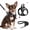 Black, variant on MASBRILL Cat & Dog Harness and Leash Set, Reflective Escape-Proof No-Pull Soft Vest, Easy to Wear for Walking, Traveling, Includes Pet Bells