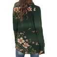 thumbnail image 6 of Hvot&aat Women's Vintage Print Cardigan Open Front Long Sleeve Casual Cardigan Oversize Cardigans Coat, 6 of 6