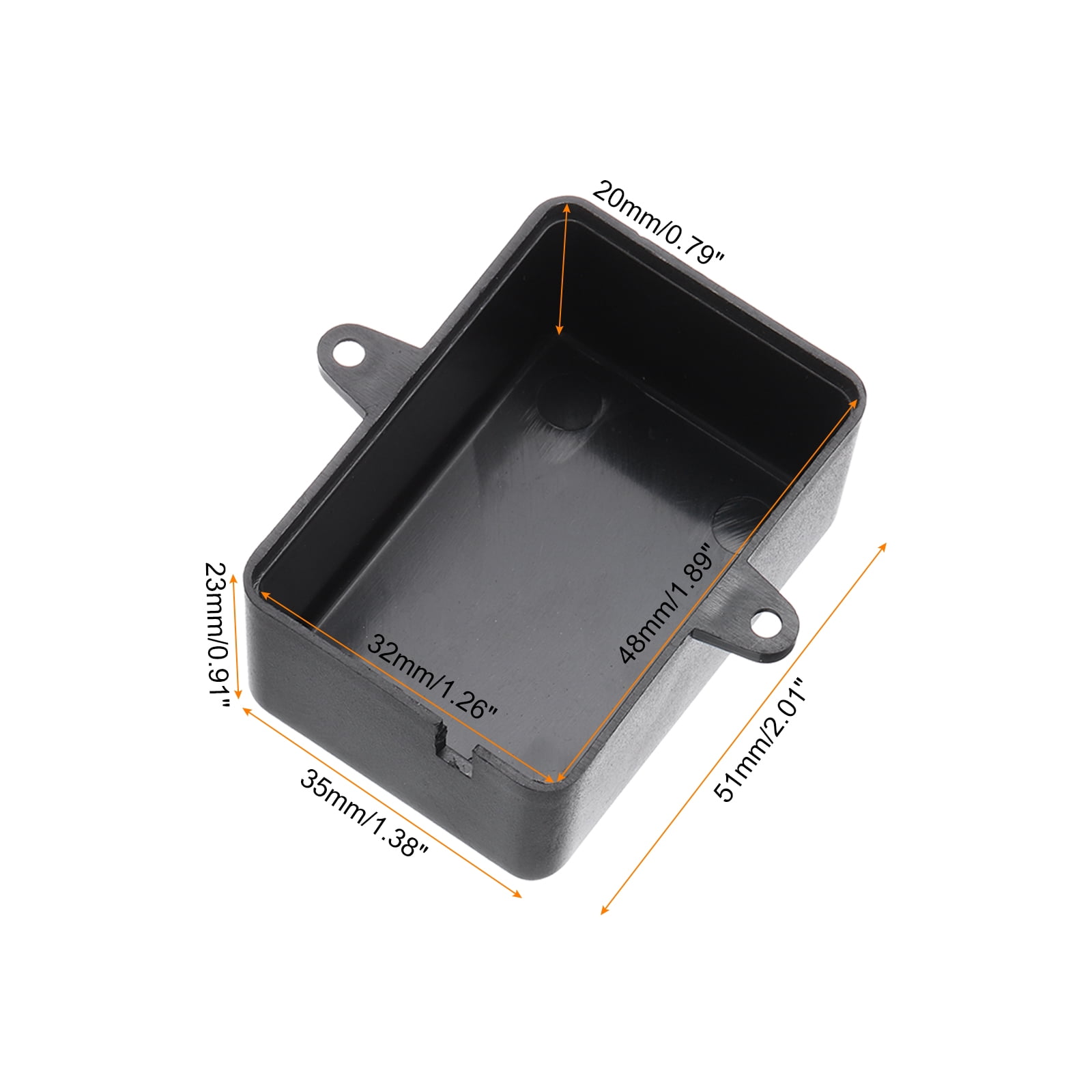 Uxcell 2.01" x 1.38" x 0.91" Junction Box DIY Wiring Box Enclosure Project Case ABS for DIY Projects Black, 20 Pack