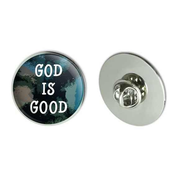 God is Good Christian Inspirational Religious Metal 1.1" Tie Tack Hat Lapel Pin Pinback