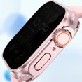 thumbnail image 2 of Compatible with Apple Watch iWatch Series 6/5/4/SE 44mm 2-in-1 Case,Built-in Anti-peeping Screen Protector,Hard Cover Anti-Scratch Shockproof Ultra Slim Watch Case Cover,Rosegold, 2 of 8
