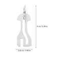 thumbnail image 2 of LOLIPPYY 4 Pcs Shopping Cart Key Stainless Steel Key Fob for Trolley Token Access in Daily Shopping, 2 of 8