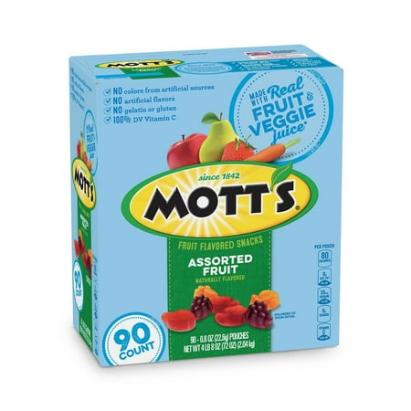 Product Of Mott'S Medley Assorted Fruit Snacks (0.8 Oz., 90 Ct.) - For Vending Machine, Schools , parties, Retail