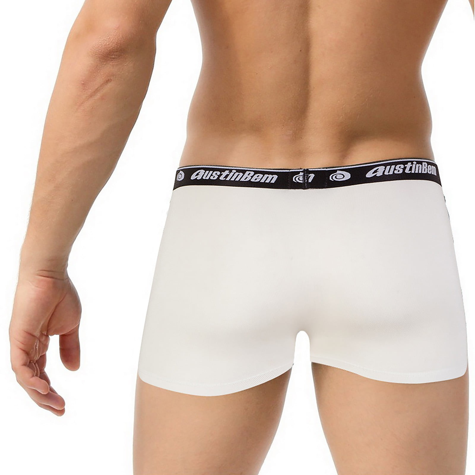 les grip Monica EHTMSAK Men's Boxer Briefs Soft Underwear Stretch Briefs White M -  Walmart.com