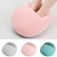 thumbnail image 2 of Flmtop 1 Set Heating Foot Warmer Soft Fast Heat Preservation Keep Warm Plush 5V Safe Electric Foot Warmer for Living Room, 2 of 11