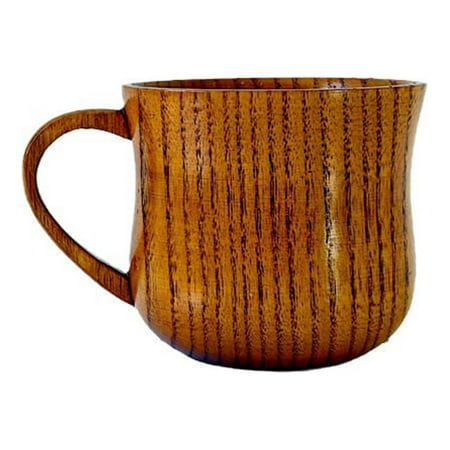 

1 Set Wooden Milk Cup Household Decorative Coffee Mug with Saucer Spoon