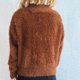 thumbnail image 4 of Ailaofu Womens Fuzzy Fleece Half-Zip Pullover Sweatshirt Fall Lapel Long Sleeve Casual Outerwear, 4 of 5