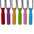 thumbnail image 3 of Collar para masticar (1 paquete) - Juguetes sensoriales para el motor oral que ayudan a morder para el autismo - Reduce la masticación y la inquietud de los masticadores para niños adultos - Rosa WD.WDQZL electrónico, 3 of 5