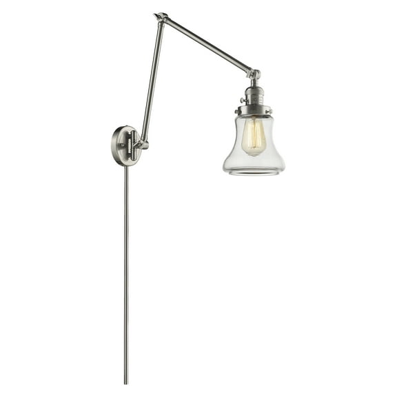 Innovations Lighting 238 Bellmont Bellmont 1 Light 30" Tall Plug-In Wall Sconce - Nickel