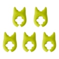 thumbnail image 1 of 5 PCS Spoon Pot Pan Holder Spatula Bracket Clips, Heat Resistance Non Silicone Pot Spoon Holder Pot Clip Holder, Mini Small Fun Spoon Rest For Pot Kitchen Gadget(Green), 1 of 9