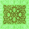 thumbnail image 1 of Ahgly Company Indoor Square Oriental Green Traditional Area Rugs, 3' Square, 1 of 4