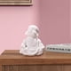 thumbnail image 5 of Fiudx Buda de Arenisca de Arena Blanca, Maitreya Sonriente, Artesanía de Resina, Decoración Relajante para Oficina, Figura para Aliviar El Estrés, Regalo Espiritual para La Familia, para Escritorio o, 5 of 6