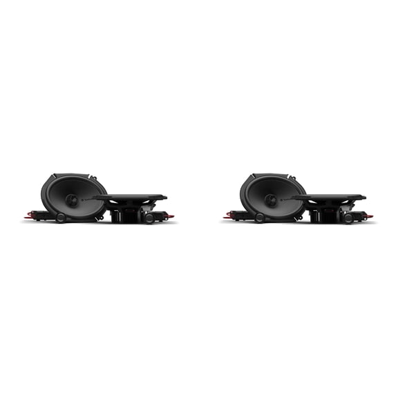 Rockford Fosgate P2V2-68 6x8” 2-Way Convertible Car Speakers – 2-Pair Set, 75W RMS / 150W Peak, Internal & External Crossovers