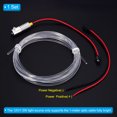 thumbnail image 4 of Kit de cable de fibra óptica de 3mm 3.0m PMMA con iluminador LED de aluminio fuente de luz 12V 1.5W Amarillo, 4 of 6
