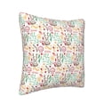 thumbnail image 2 of Square Decorative Throw Pillow Covers with Core, Cartoon Moose Leaf Throw Pillows for Couch Sofa Bed Home Decor, 18"x18", 2 of 9