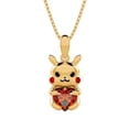 thumbnail image 5 of Collar y pendientes con piedra de amor en color dorado creativos europeos y americanos, 5 of 5
