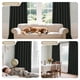thumbnail image 2 of Cortinas Blackout Joydeco de Lino 100% Oscurecimiento 213x213 cm 2 Paneles, 2 of 9