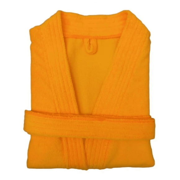Bata de Baño Unisex TexBen de Microfibra Amarillo Mango