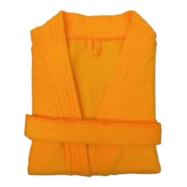 Bata de Baño Unisex TexBen de Microfibra Amarillo Mango