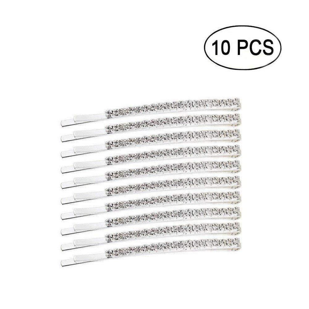 Soochat Rhinestone Bobby Pins Diamond Bobby Pins Crystal Hair Clips