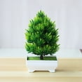 thumbnail image 6 of SHIMELE Artificial Bonsai Tree Decor, Mini Fake Plants, Faux Potted Greenery, Artificial Desk Plant, Small Indoor Decorative Plant, Tabletop Home Office Bedroom Living Room Decoration, 6 of 6