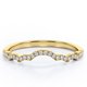 thumbnail image 1 of JeenMata Alianza de Boda Curvada con Forma de Nube de Diamantes de Talla Redonda de 0,15 TCW y Pavé Festoneado en Oro Amarillo de 10 K, 1 of 6