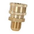 thumbnail image 2 of Colaxi Pressure Washer Adapter Connector 3/8 inch Quick Connect Sturdy Construction Easy Installation Copper Leakproof Joint Fitting female, 2 of 8