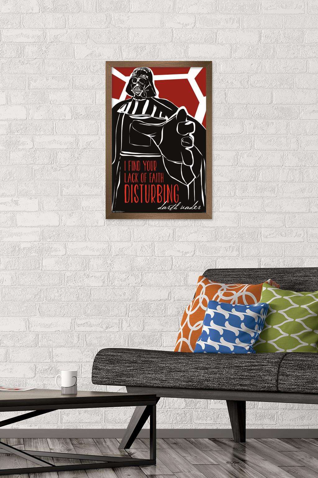 Star Wars: Saga - Lack of Faith Wall Poster, 14.725" x 22.375", Framed