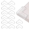 thumbnail image 1 of Uxcell Protecteurs d'Angle 16 Pcs Protecteurs d'Angle de Table Garde d'Angle de Meuble et Pare-Chocs de Bords (en L, Transparent), 1 of 6