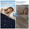 thumbnail image 2 of Blue Starry Sky Cooling Blanket, Lightweight Breathable Summer Throw Blanket with Double Sided Cold Effect, Universe Space Galaxy Night Star Picnic Beach Blankets Bed Sheet for Hot Sleepers 40"x60", 2 of 8