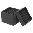 thumbnail image 1 of Uxcell Copas de muebles de goma cuadradas antideslizantes para proteger el suelo de los pies de muebles, cama, sofá, silla, negro 2"x2", 1 of 7
