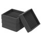 thumbnail image 1 of Uxcell Copas de muebles de goma cuadradas antideslizantes para proteger el suelo de los pies de muebles, cama, sofá, silla, negro 2"x2", 1 of 7