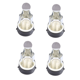 thumbnail image 2 of Paquete de 4 tapones selladores para botellas de vino, corcho para vino espumoso, tapón de champán, corcho de acero inoxidable para botellas de champán, color plateado, 2 of 8