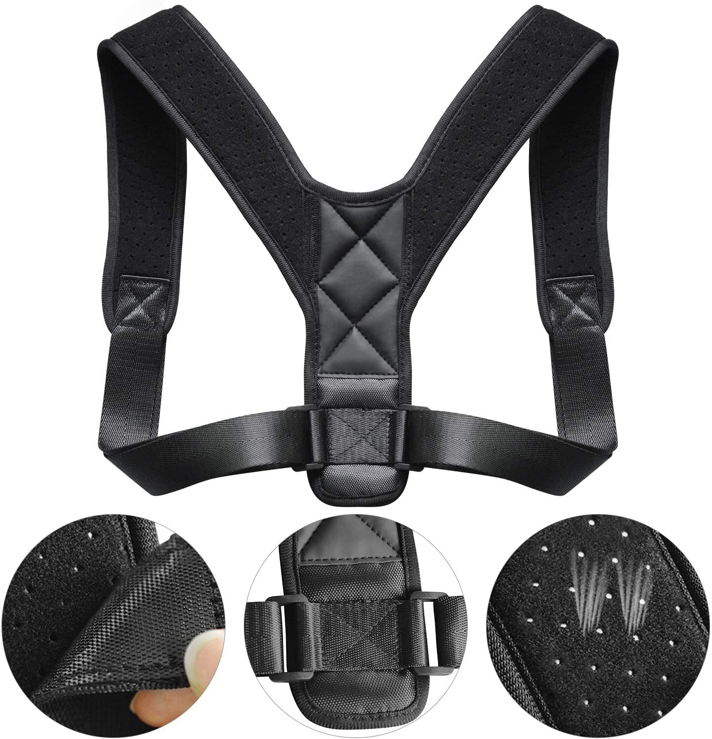 2Pack-Liiva Posture Corrector Posture Belt For Women For Men With Underarm Pads, Adjustable Posture Brace for Back Clavicle Support and Upper Back Correction
