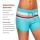 thumbnail image 4 of Greeniant Pantalones cortos de baño para mujer, pantalones de playa de buena elasticidad, ligeros, de secado rápido, absorción de sudor, traje Deportes acuáticos Azul claro SG, 4 of 6