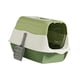 thumbnail image 2 of Inodoro con capucha para gatos con puerta, inodoro cerrado reutilizable para gatos, arenero para gatitos con capucha Verde, 2 of 9
