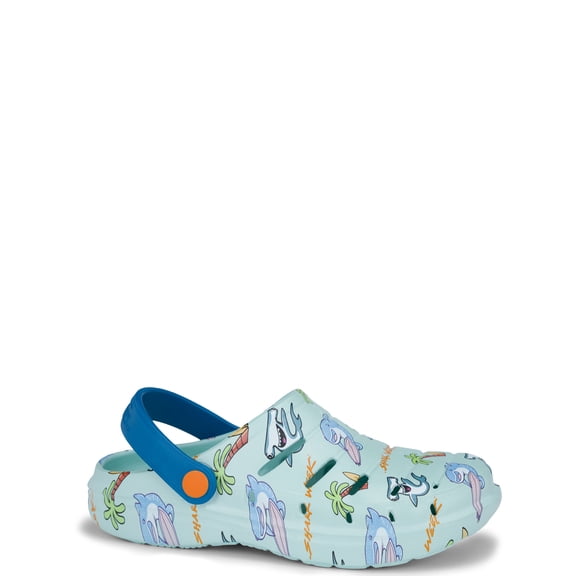 Rugged Shark Little & Big Boys Shark Week Eva Clogs