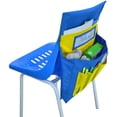 thumbnail image 1 of Laklulu Bolsillo trasero para silla, bolsa de almacenamiento para asiento escolar, 6 bolsillos, organizador para respaldo de silla de aula, bolsa para lápices, respaldo de silla, bolsillos para, 1 of 6
